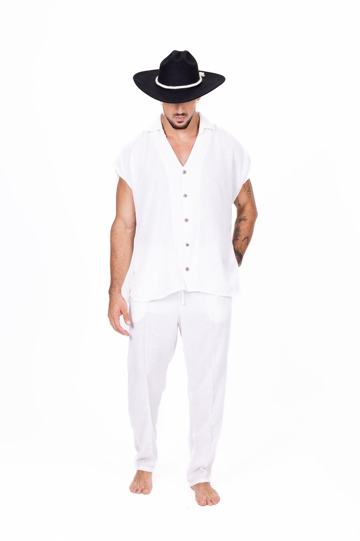 Pantalón Gary blanco Anaia, foto 5