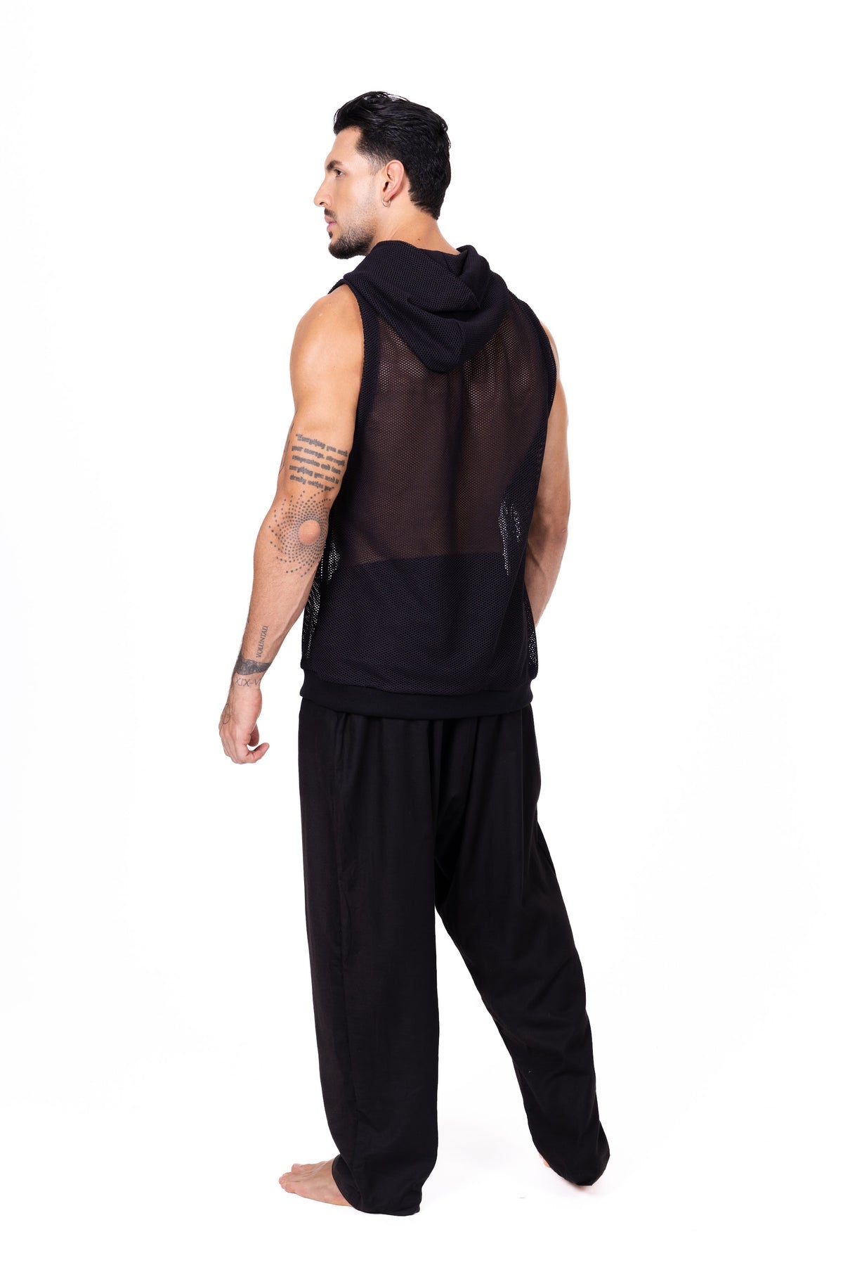 Camiseta de malla negra con capota Anaia, foto 2