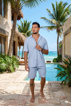 Camisa manga corta azul claro Anaia, foto 4