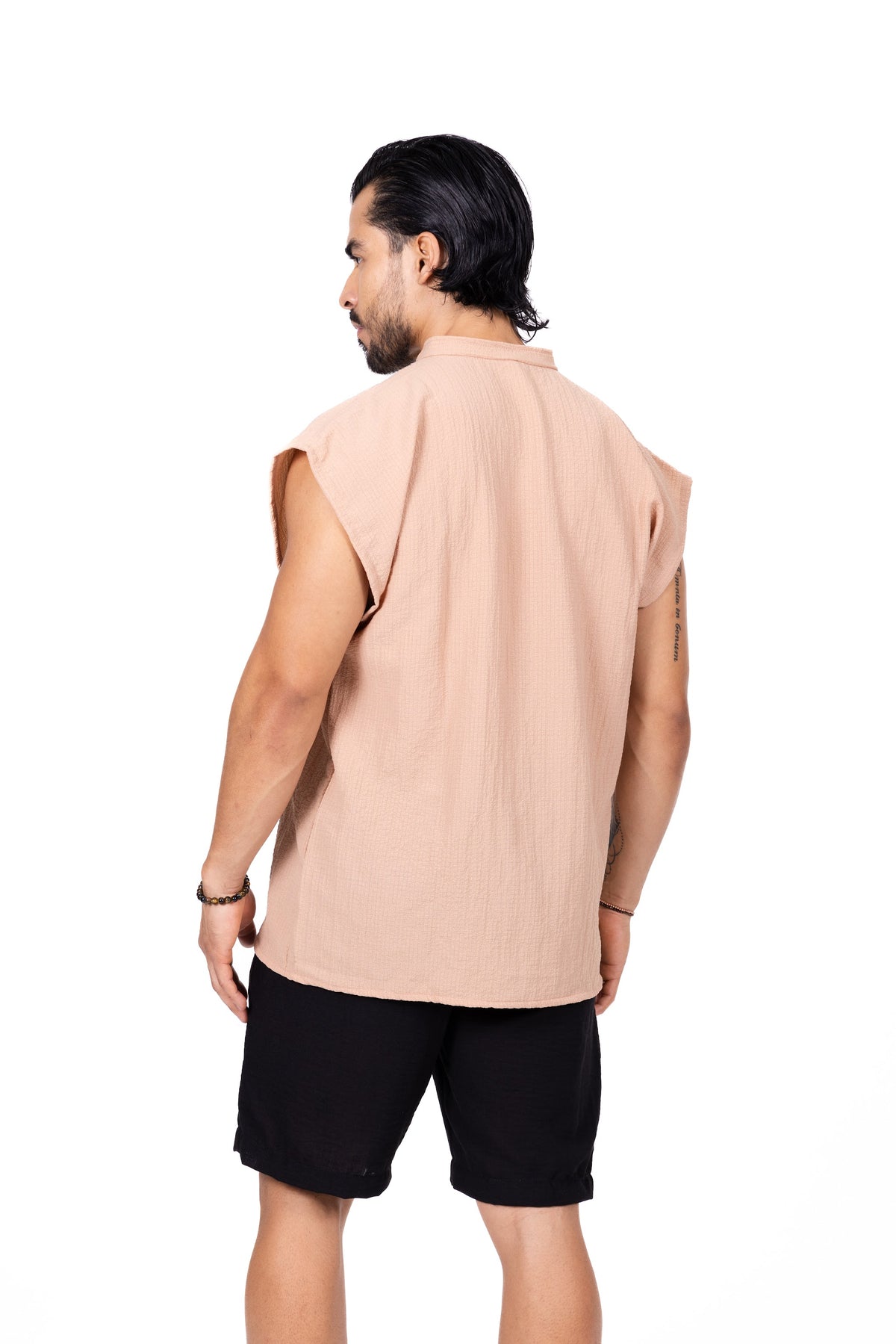 Camisa sin mangas durazno cuello mao Anaia, foto 2
