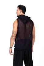 Camiseta de malla negra con capota Anaia, foto 3