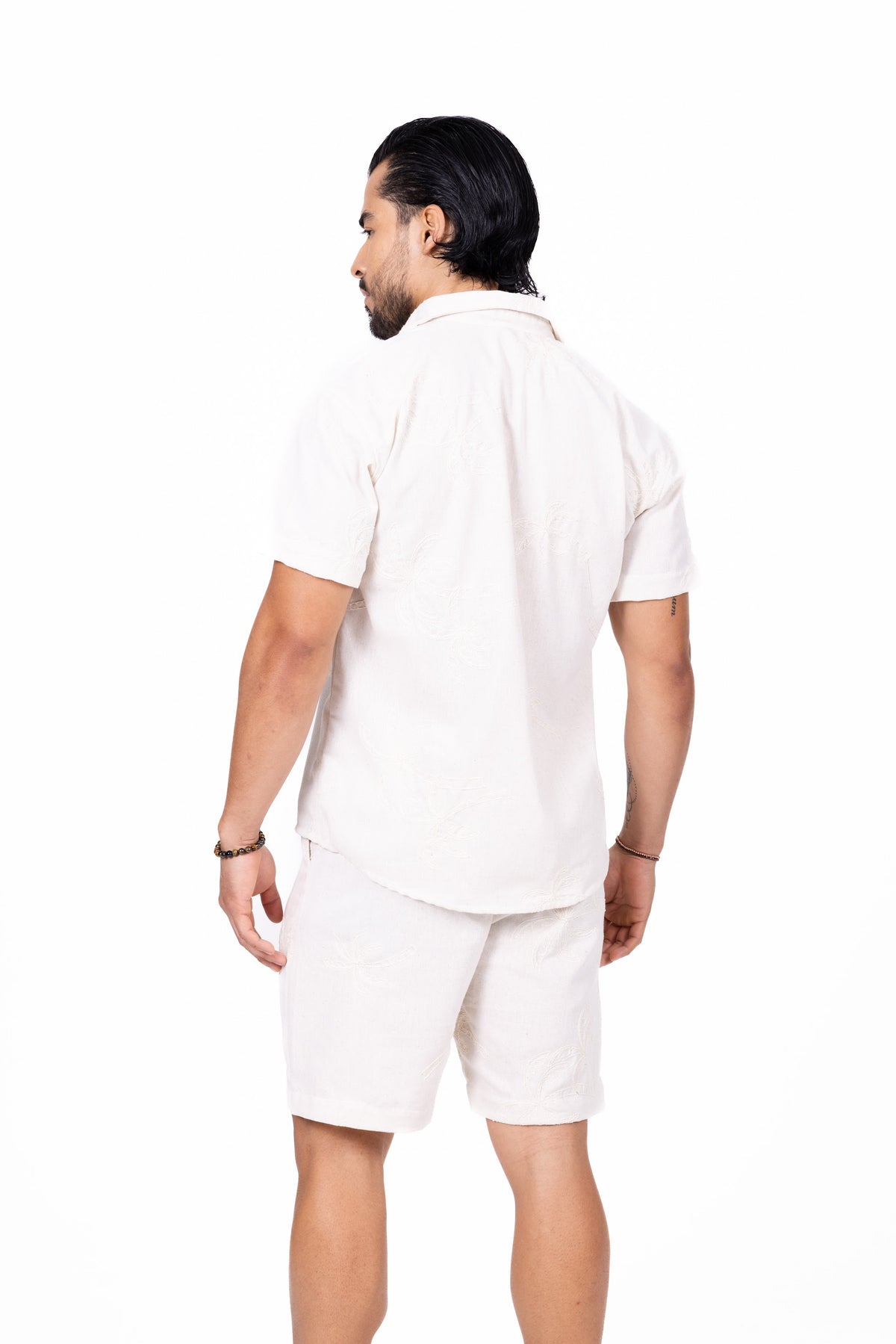 Camisa manga corta crema Anaia, foto 3