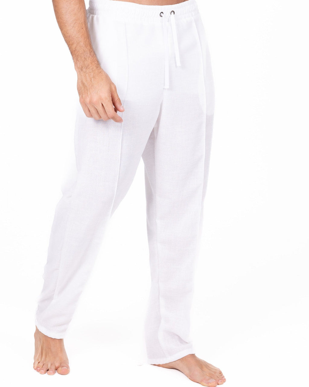 Detalle Pantalón Gary blanco Anaia