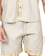 Detalle Bermuda con ribete estampado Anaia